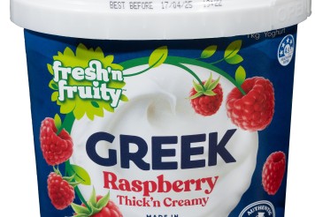 Fresh n Fruity Greek Raspberry 1kg Yoghurt