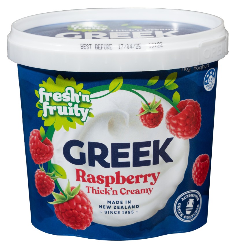 Fresh n Fruity Greek Raspberry 1kg Yoghurt
