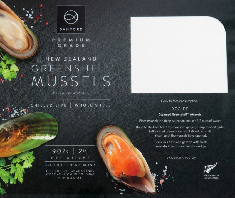NZ Greenshell Mussels