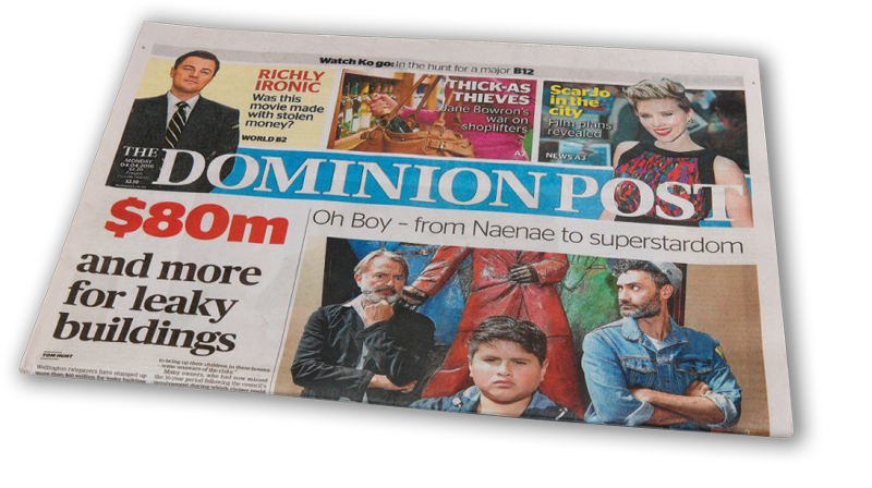 Dominion Post - April 4th 2016